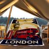 1 Stück London Bus, Big Ben Outdoor Flanelldecke Weiche Ganzjahres Polyesterdecke, Perfekt für Picknicks & Reisen, Picknickzubehör