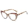  Retro TR90 Double Color Cat Eye Women Glasses Frame Fashion Pink Clear Anti-Blue Light Optical Men Eyewear Frame