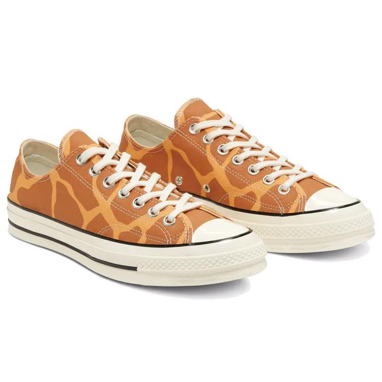 Converse Chuck 70 Low 'Archival Giraffe Print' (Unisex) Melon Baller / Raw Sugar / Egret Canvas Shoes 167810C