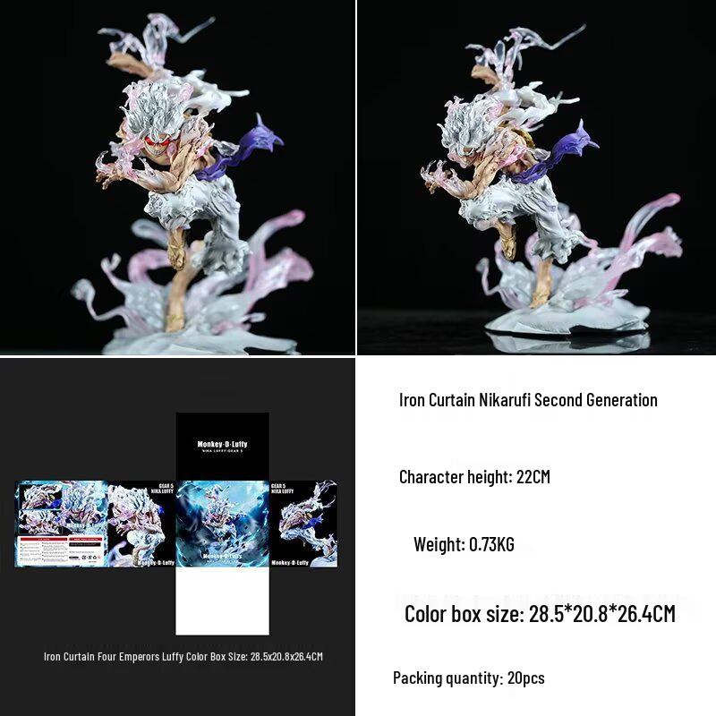 One Piece 2nd Gen Iron Mask Nikarufi Light-Up Eyes Statue Figure