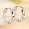 925 Silver Needle Silver Plating New Women's Fashion Jewelry High Quality Starry Carved Simple Retro Earrings
