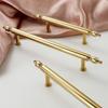 PVD Gold Brass Cabinet Handle Beautiful Cabinet Door Handle French Style Long Handle  Shoe Cabinet