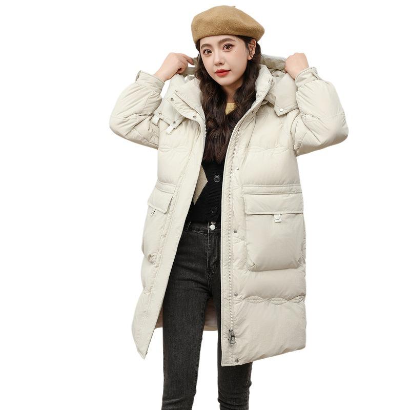 Women's Cotton-padded Clothes Winter New Thickened Medium and Long Fashionable Versatile Warm Cotton-padded Jackets, Cotton-padded Jackets