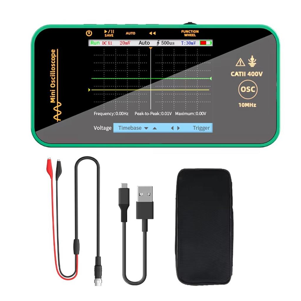 Multifunction Digital Oscilloscope 10MHz 48MSa/S Signal Generator Sampling Rate Electronics Repair Tool Graphic Tester