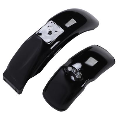 Motorcycle Front Rear Mudguard Protector Set Gloss Black Replacement for Monkey Gorilla Bikes Z50