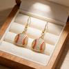 Baseball Sporty Zinc Zinc Alloy Stud Earrings Rhinestone Ear Pendant Jewelry  Athletes Sports Fans