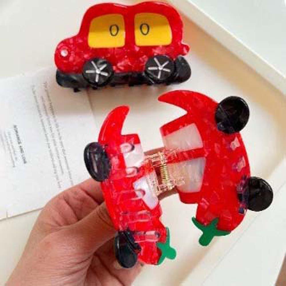 Waterproof Acetic Acid Hair Claw Watermelon Acrylic Hair Accessories Creative Car Shark Clip  Daily