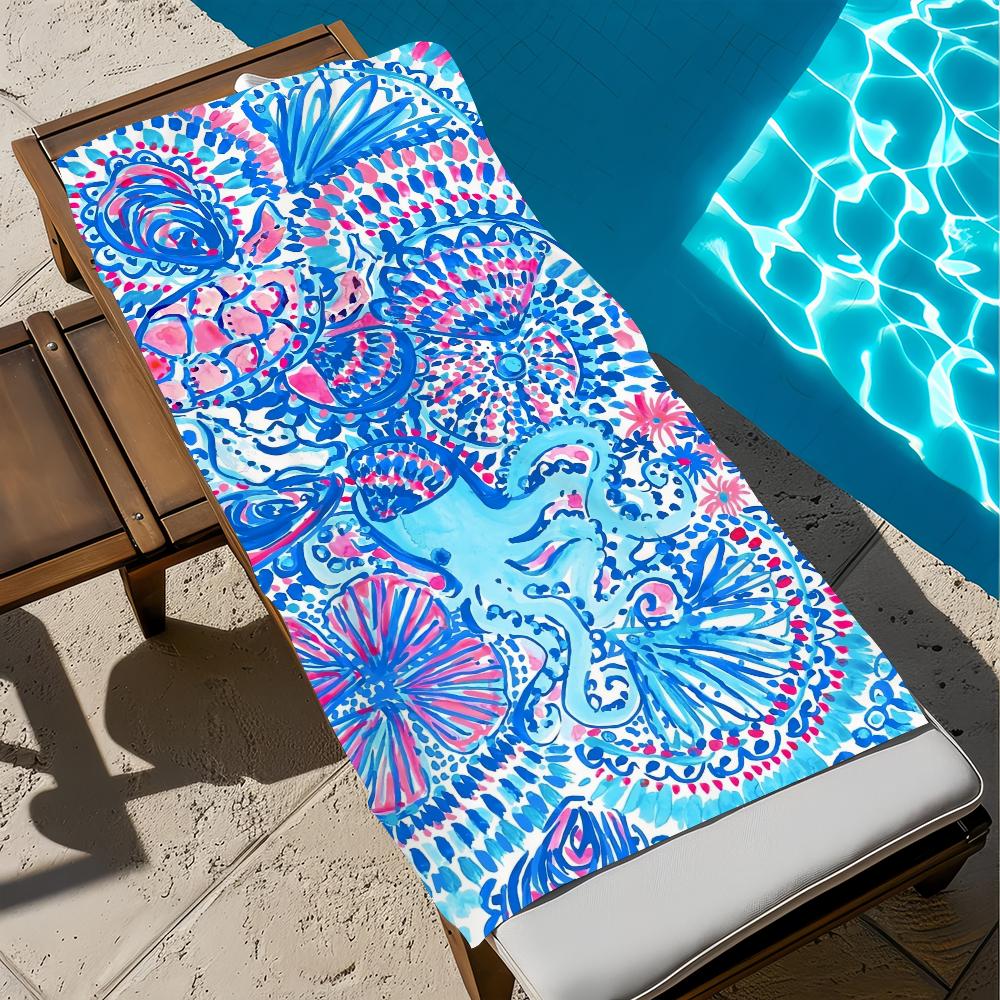L-Lilly Logo Towel Gift For Travel Gym Sauna Travel Spa Shower Camping Quick Dry Sports P-pulitzer-P Beach Towels Soft Pool