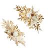 Elegant Ceremony Arch Polyester Silk Floral Arrangements Weather Resistant Plastic Frame Suitable for Outdoor Parties