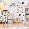 44pcs Dog and Cat Paw Print Wall Stickers for Home and Pet Spaces Vinyl Decals for Walls Furniture and Other Surfaces