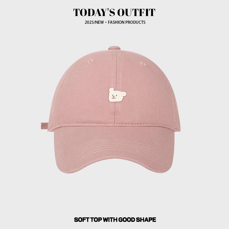 Korean Version of Color changing Puppy Hot Painted Hat Baseball Hat Women's New Four Season Versatile Curved Brim Soft Top Baseball Cap