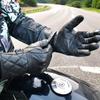 YOSHI Biker Invierno Motocicleta Cuero Cuero de Cabra con Diamante Táctil Vintage Acolchado Protección para Clima Frío Talla Guantes, Guantes, Costuras,