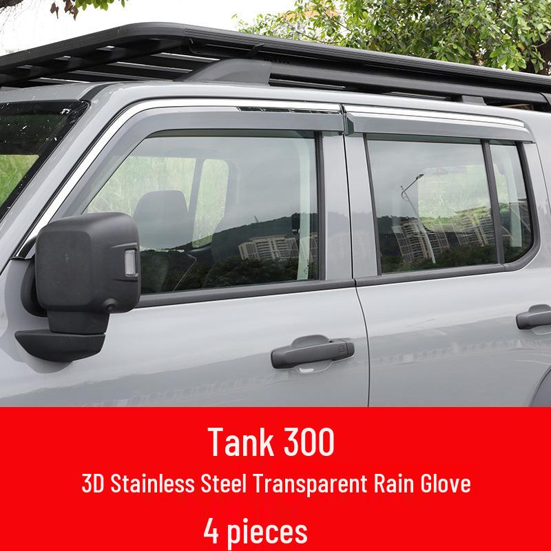 Tank 300 Sun and Rain Deflectors: Window Rain Shields & Decorative Accessories