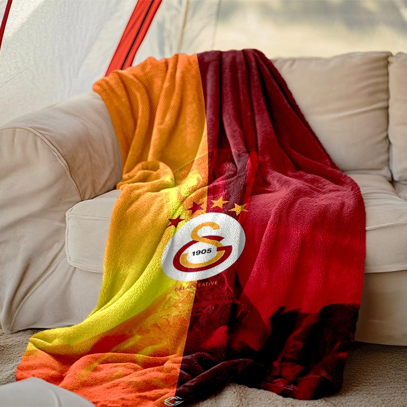 1pc Cozy Print Blanket, Galatasaray SK Blanket Appropriate for Home Picnic and Travel Adventures