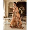 Soft premium handloom fabric Digital Print With  Rich Pallu With Lace Border On Saree
