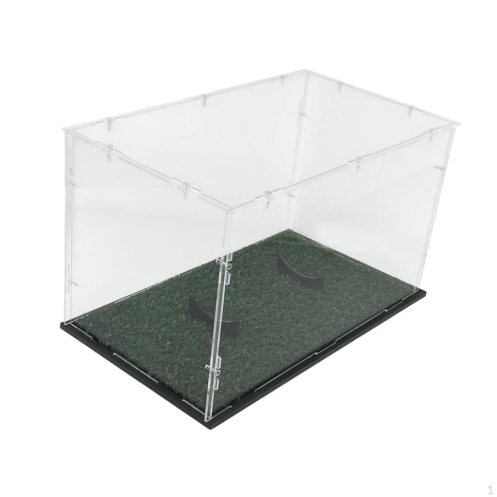 Acrylic Rugby Ball Display Box 12.5x7x7.4inch Accessory Versatile Dustproof Sturdylightweight