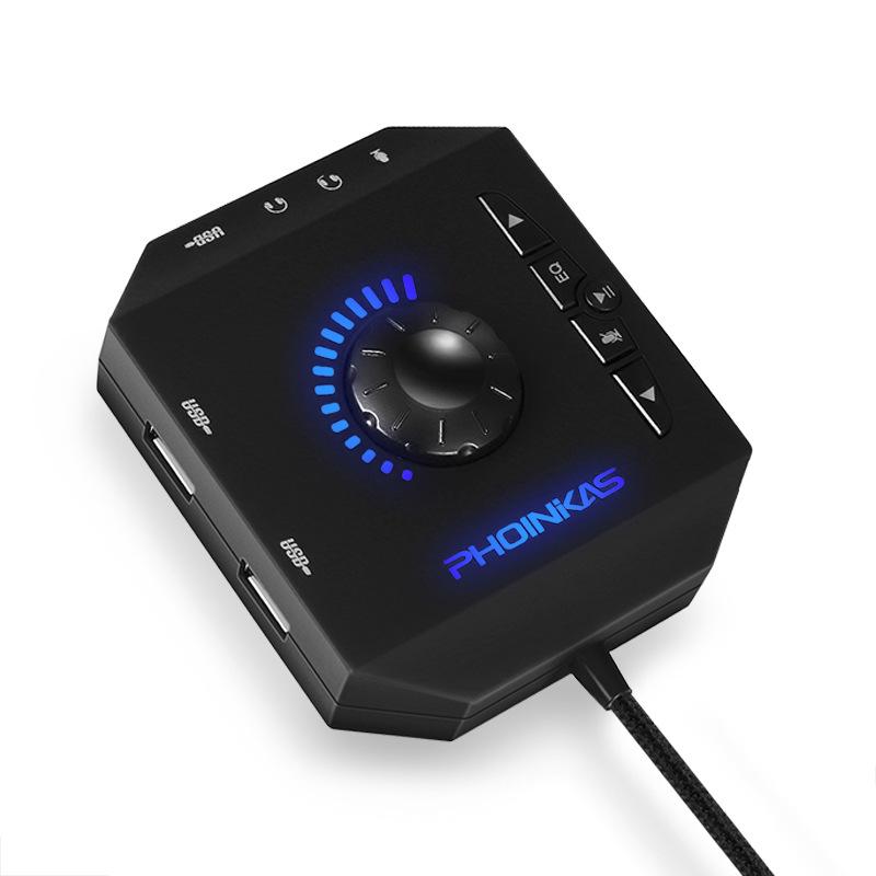 T10 Externe Soundkarte, USB-Audioadapter für PC, Windows, Mac, Linux, Laptops, Desktops, 0,138-Zoll Stereo-Soundkarte und USB-Schnittstelle,