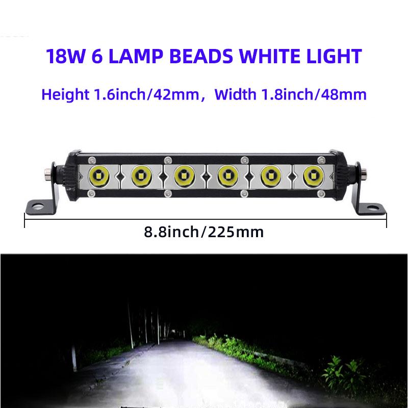 1PC Car LED Work Light Bar Adjustable Spotlight Fog Light 18W 36W Day Running Driving Lamp 12V 6/12 LED for SUV ATV Truck
