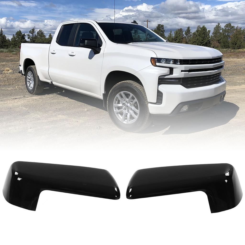 Top Half Mirror Cover Left Right Outer Rearview Wing Mirror   Replacement for     1500 2019‑2022