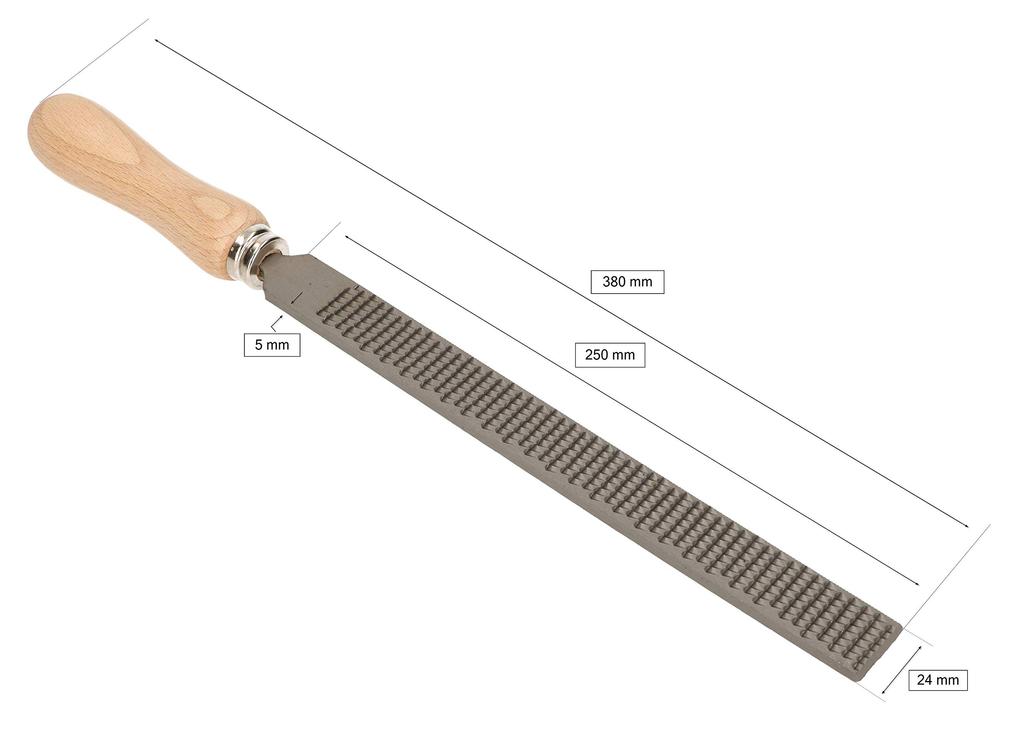 Platte houten vijl 250/2