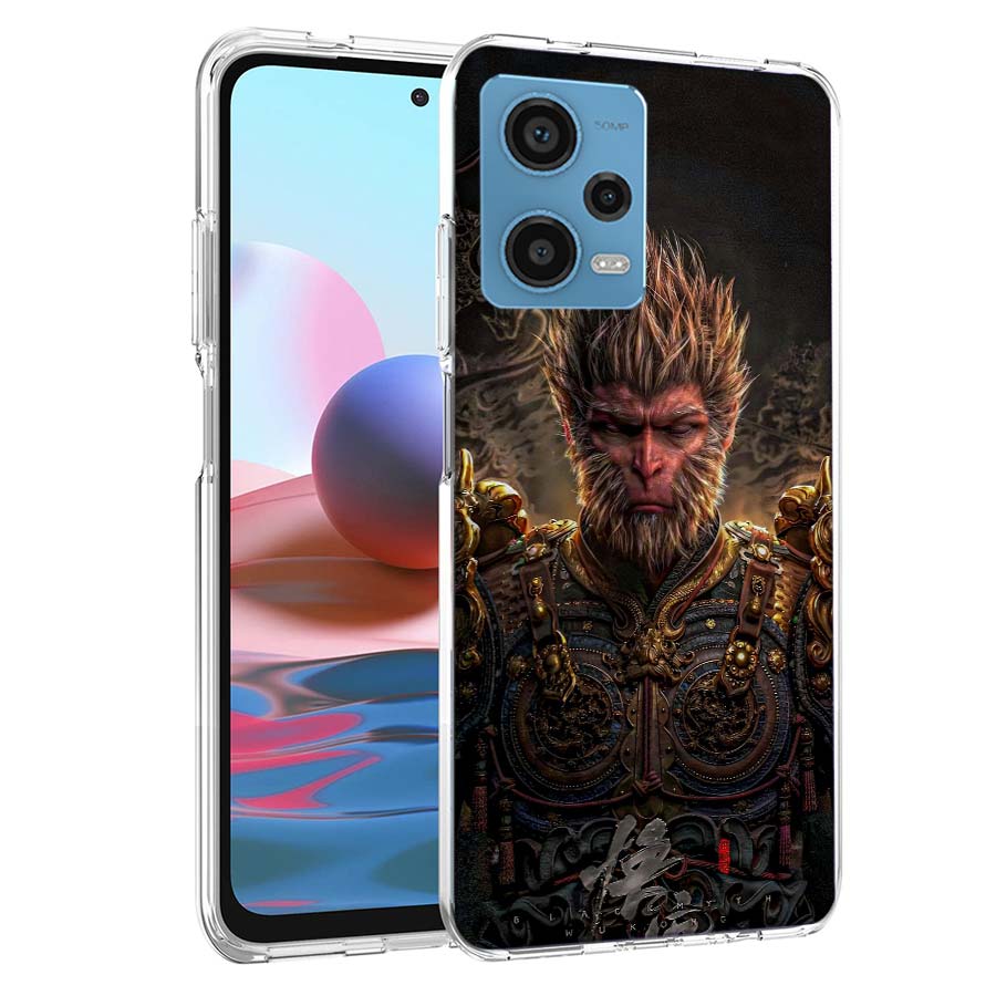 Black Myth Wu Kong Phone Case For Redmi Note 13 12 14 15 Pro Plus 13R 11 11T 11E 11S 10 Pro 10S 9 9S Cover Cell Clear TPU Capa C