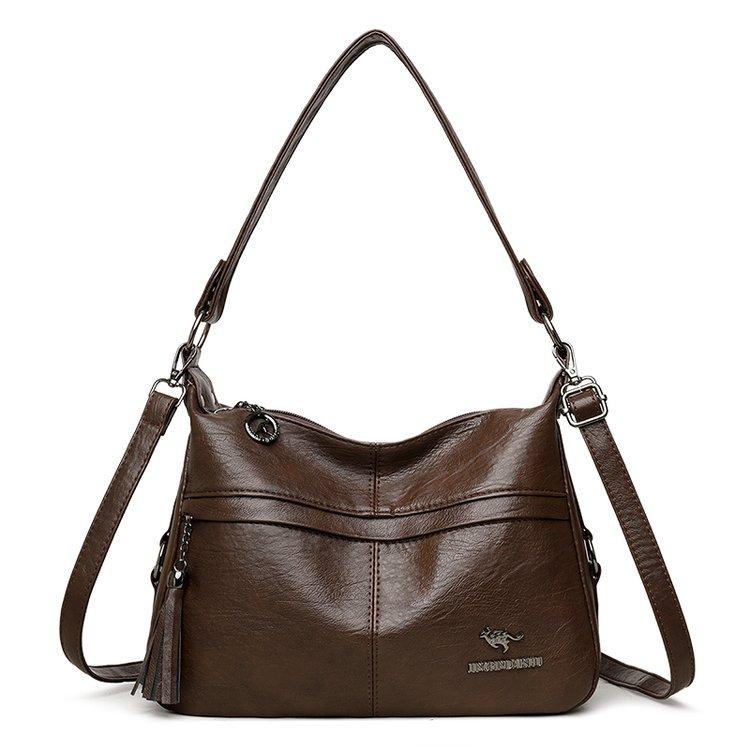 Torebka listonoszka w stylu vintage o dużej pojemności, dojeżdżająca do pracy, ręczna, na ramię, torba dla mamy w średnim wieku