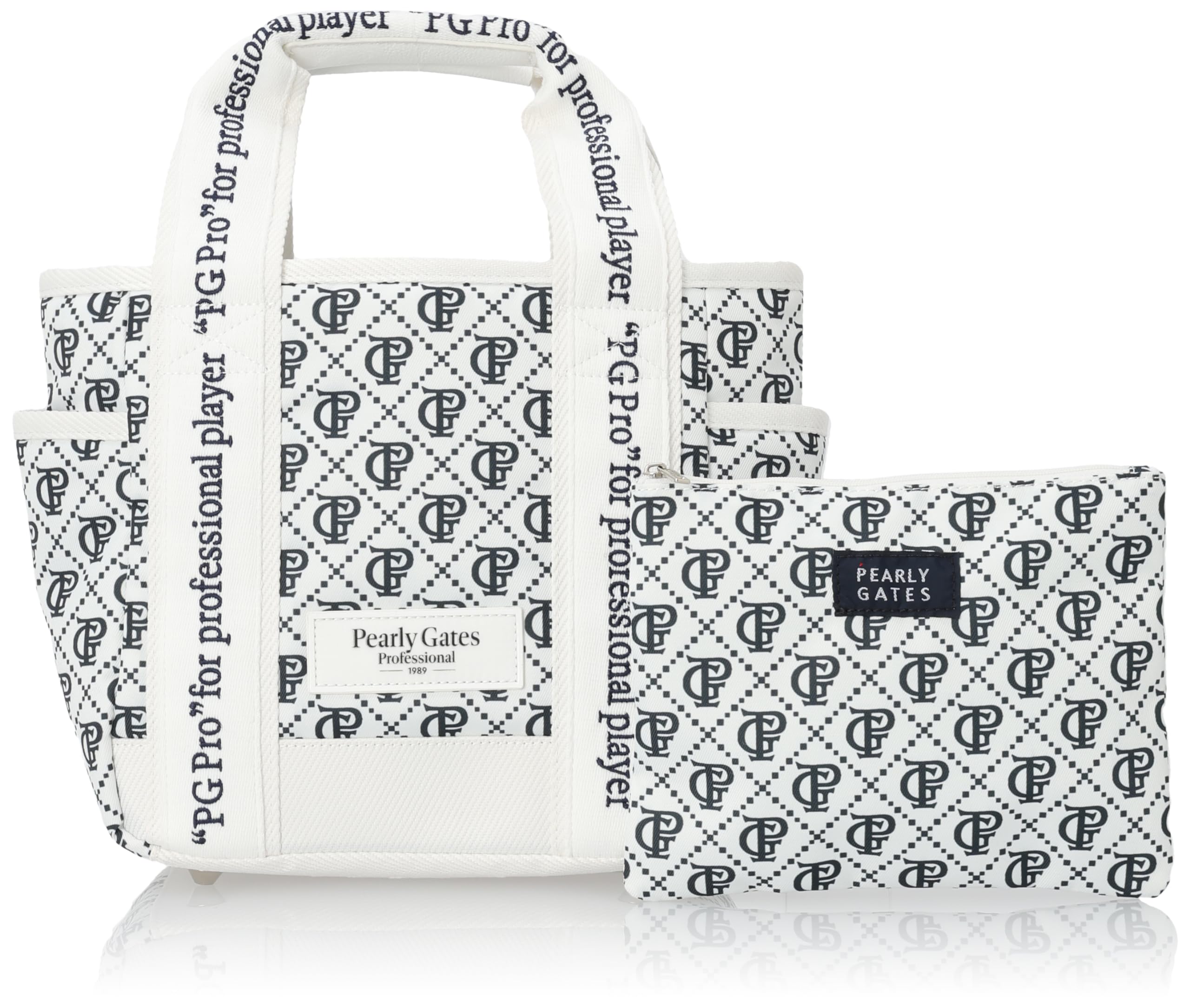 

Cart bag Golf round x Gray FR [Pearly Gates] (monogram pattern) / / 053-4181312 030_White