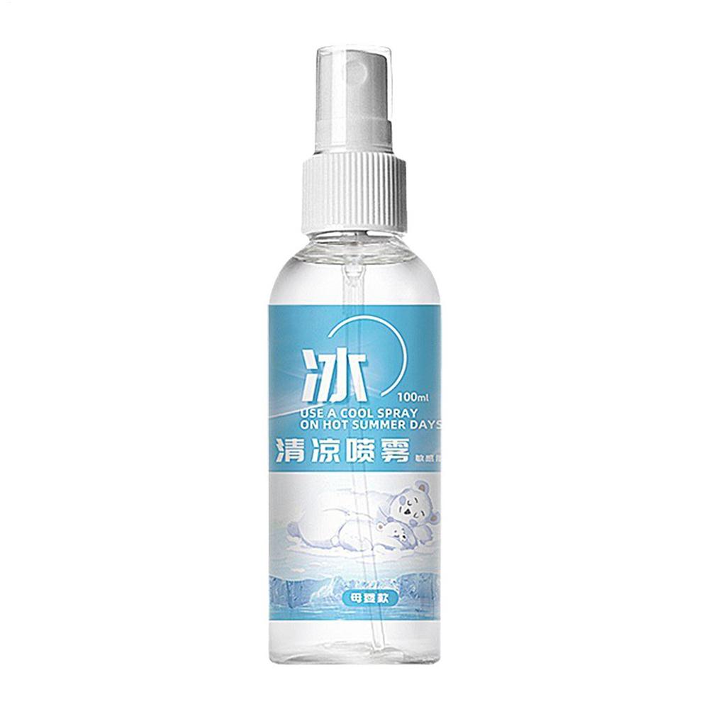100ml Refreshing Cool Cooling Spray For Body Fine Mist Body Cooling Spray Safe Portable Instant Cooling Long Lasting Sprays
