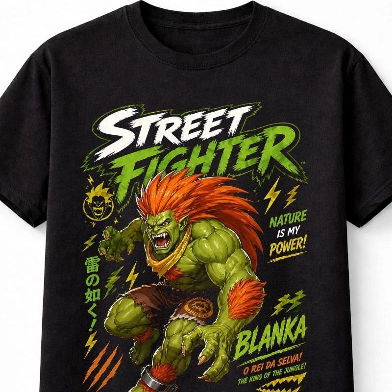 Street Fighter Blanka Retro Arcade Gaming Unisex TShirt S