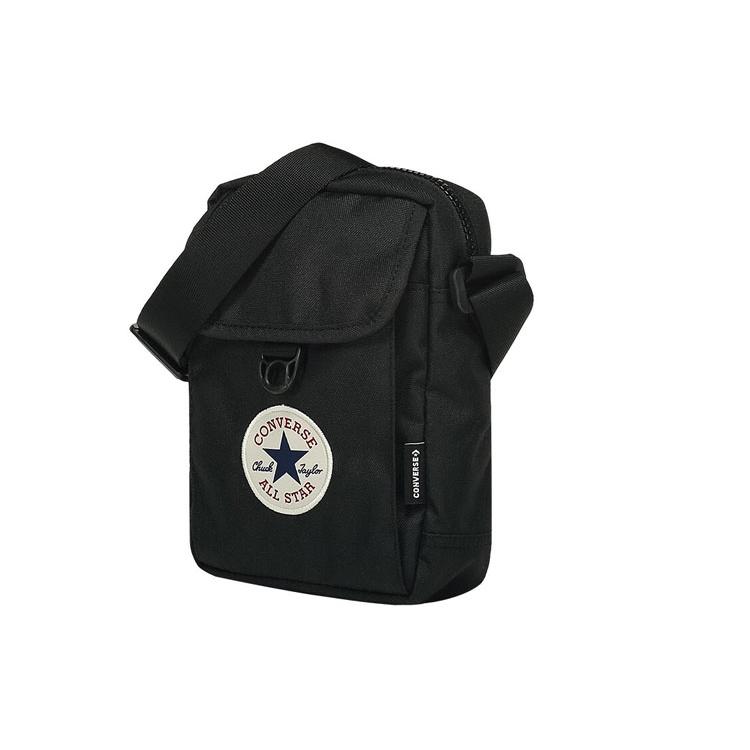 New Converse Polyester Shoulder Bag, Crossbody Bag Regular Unisex Black 10018468-A01