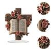 2D Cross Ornament Supplies Flat Acrylic Sign for Living Room Indoor Birthday