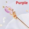 1PC Antique Glass Hairpin Hanfu Ancient Fashion Hair Accessories with Headwear Versatile Simple Style Decorative Accessories