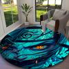 1pc General-purpose Rug, Game Role Naruto Printed Round Rug, Comfortable Office Chair Carpet, Home Entrance Floor Mat