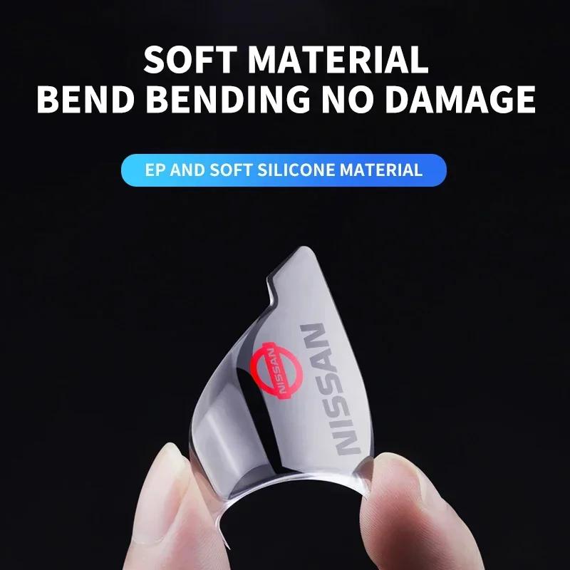 2PCS Car Door Corner Cover Anti-Collision Transparent Sticker For Nissan J10 X-Trail Qashqai Juke Leaf Micra NOTE Patrol Gadgets