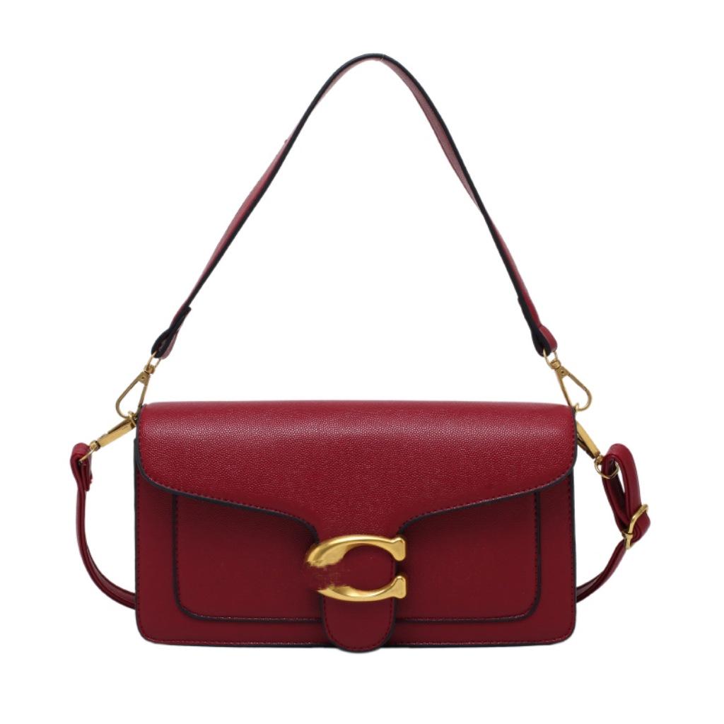 Chose One Trendy Dames Onderarm Crossbody Tas in Effen Kleur - High-End, Veelzijdig, Eenvoudig Design rood