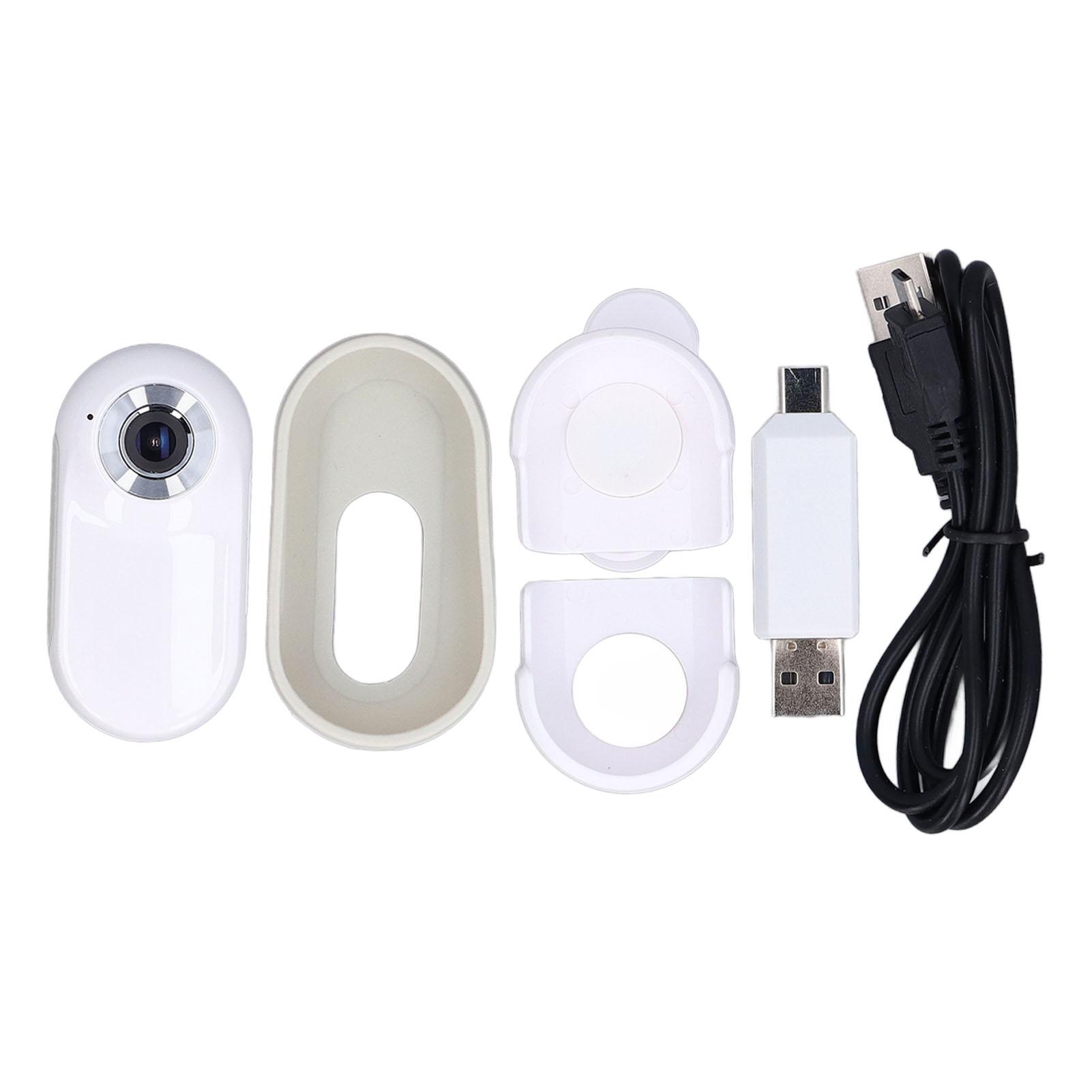 

Екшн-камера для домашніх тварин Легка HD-камера для котів, собак, що можна носити, із записом відео для їзди на велосипеді білий