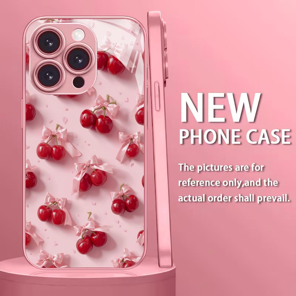 

Красочный гальванизированный стеклянный чехол для телефона iPhone 17 16 15 14 13 12 11 Pro Max Plus 16E 17Air iPhone 17