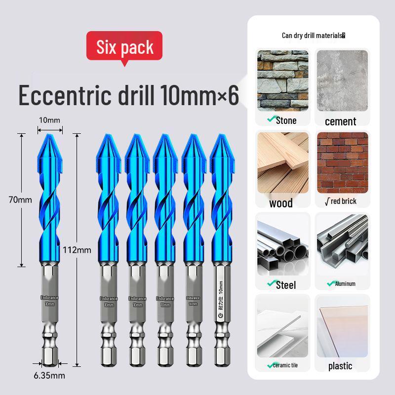 Eccentric Tile Hole Saw Drill Bit for Electric Drills