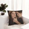 Federa Cuscino Film Saga di Twilight Poliestere Stampato Copricuscino Decorativo Bella ed Edward Cuscino da Lancio Copertina Casa
