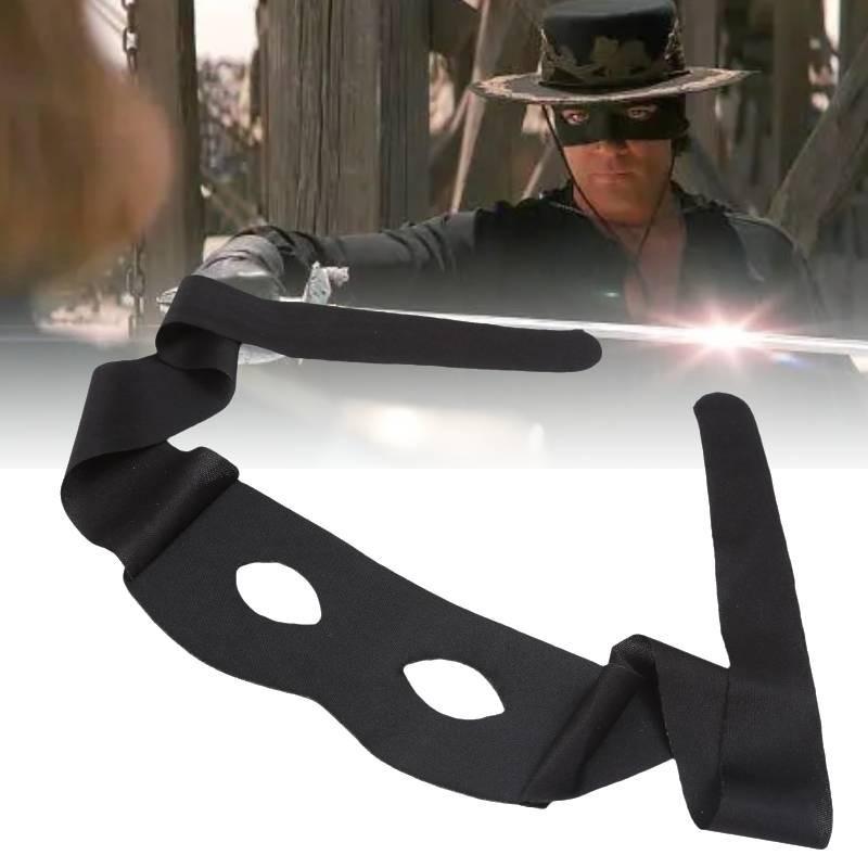 Zorro Black Halloween Eye Mask Blindfold Performance Props Supplies Cosplay