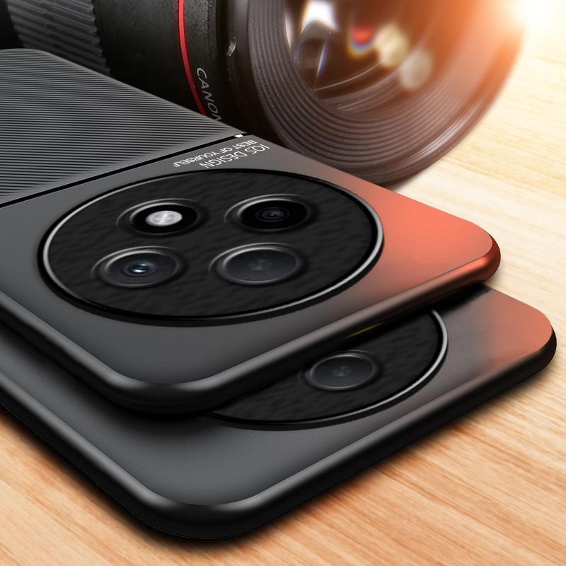 Pro OPPO Reno 12F 5G Pouzdro Textura kůže Držák do auta s magnetem Pouzdra na telefon pro Oppo Reno12F Reno 12 F 5G CPH2637 6,7" Zadní kryt