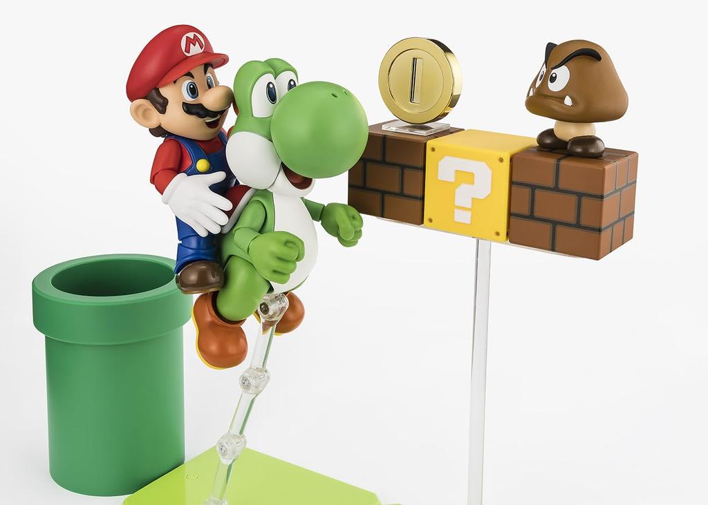TAMASHII NATIONS Super Mario Playset ABS PVC Finished Figure S.H.Figuarts (SUPER MARIO) & Pre-painted