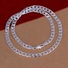3MM Silver Plated Chain Necklace for Men Hip Hop FASHION JEWELRY