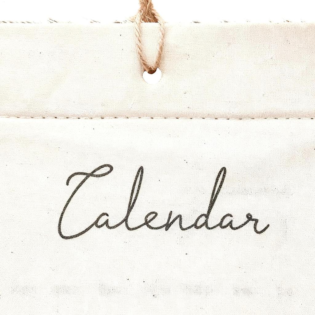 Calendário de Parede de Tecido 2026 - Ferramenta de Planejamento Têxtil de 12 Meses para Casa, Escritório, Sala de Aula e Sala de Estudos Decoração de Casa Professores Alunos