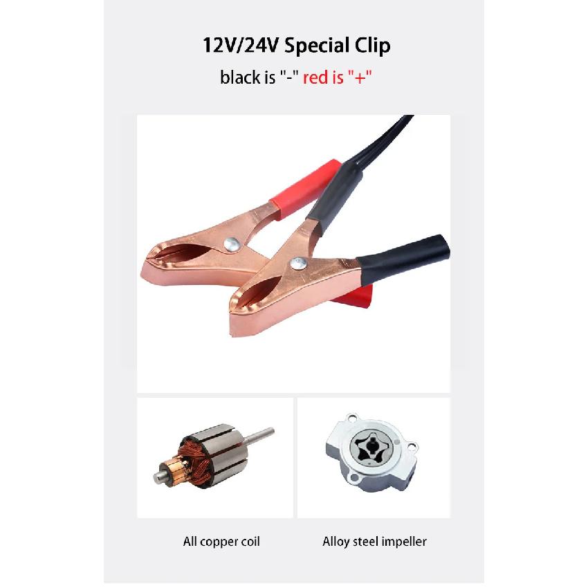 Portable 12V 100W Car Electric Oil Extractor Transfer Pum Oil/Crude Oil Fluid Suction Pump Fuel Engine Oil Extractor Siphon Tool