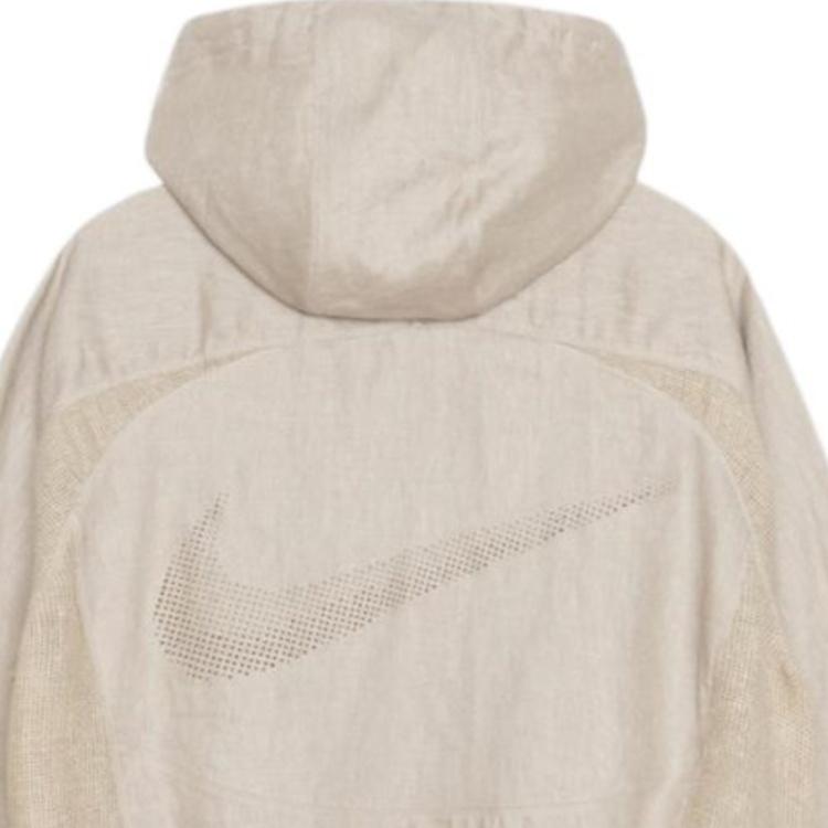 Nike x Stussy Linen Shell Jacket Asia Sizing 'Chino' Men's FZ5752-263