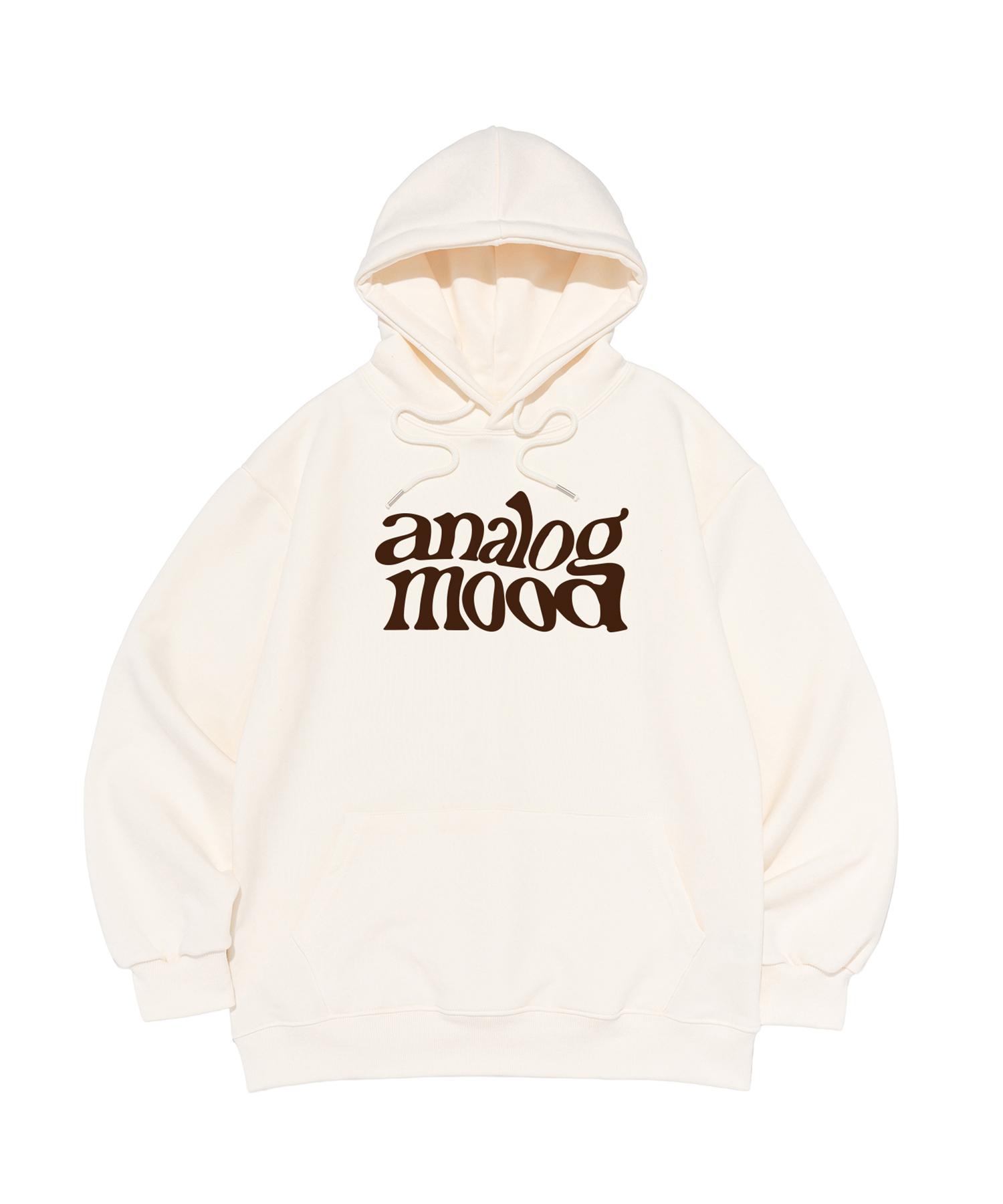 Analog Mood Wave Logo Hoodie (Ivory) S