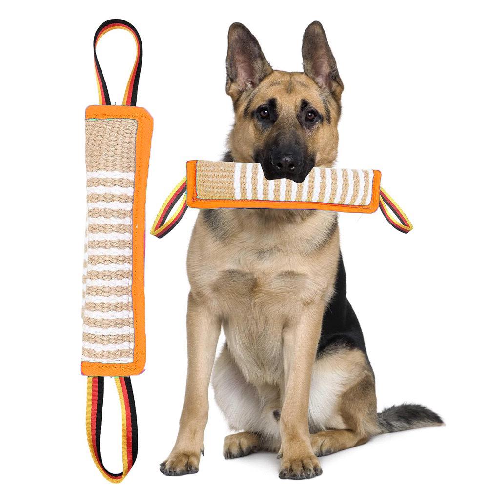 Burlap Dog Bite Stick - Training, Chewing, and Fetching Toy