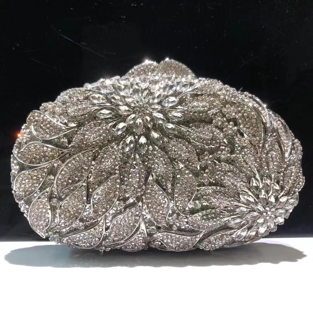 Clear Diamond Evening Bag Stone Women Crystal Wedding Bridal Clutches Party Formal Purses And Handbags Rhinestone Clutch Bag