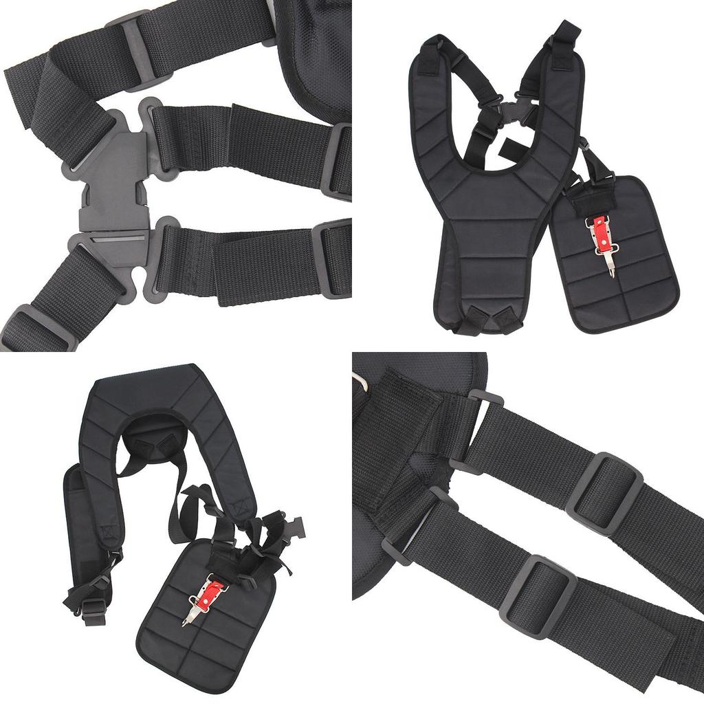 Ergonomic Double Shoulder Strap For Grass Trimmers Heavy-duty Secure Fit Brush Cutter Harness